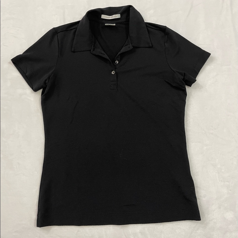 Black Nike golf polo
